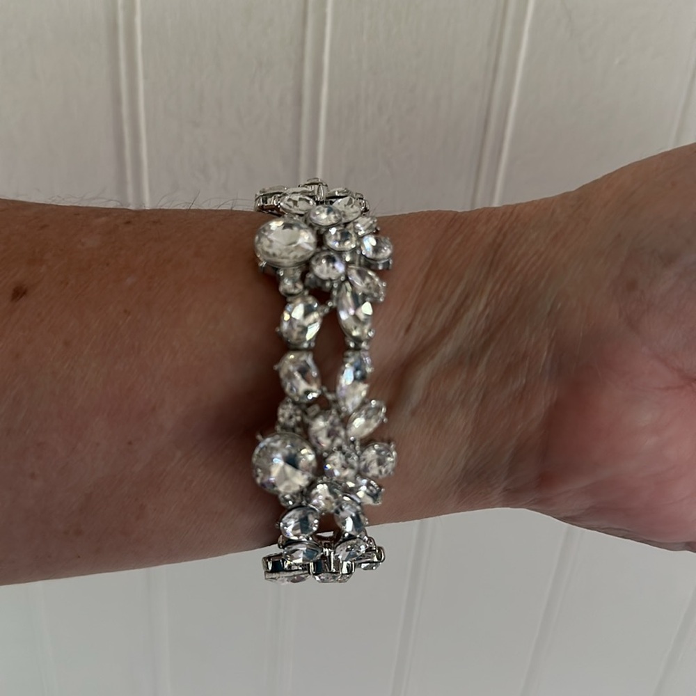 NEW Rhinestones Elastic Bracelet - Picture 6 of 7